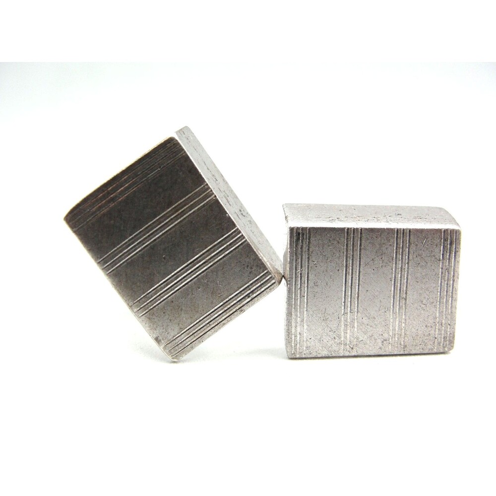 Vintage SIMMONS Signed Sterling Silver Cufflinks Mens Jewelry RF Simmons Co MCM